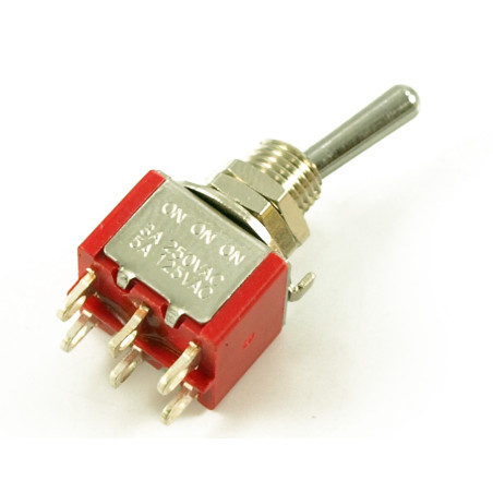 MINI SWITCH ON/ON/ON CHROME