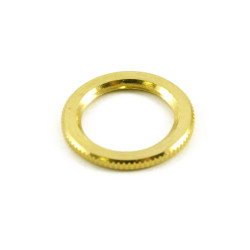 KNURLED DRESS NUT FOR SWITCHCRAFT® SWITCHES GOLD