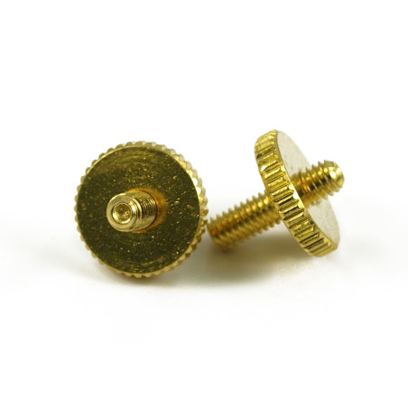 4 PIECE WHEEL AND POST SET FOR ARCHTOP BRIDGE - GOLD