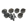 Button set (6 pcs) for Gotoh - Schaller mini style Ebany