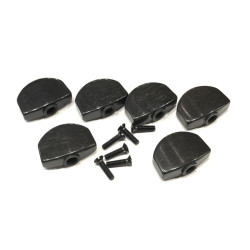 Button Ebany set (6 stk) for Schaller® tuners - large