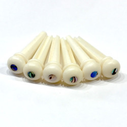 Bone bridge pins 3mm Abalone dot