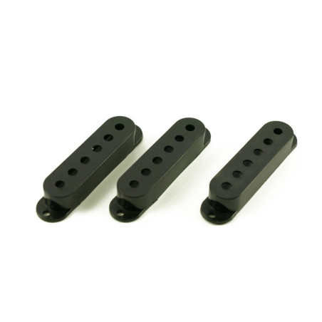 SINGLE COIL PICKUP COVER BLACK (SET OF 3) 