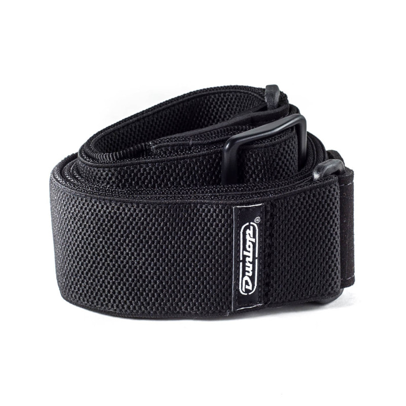 RIBBED COTTON STRAP BLACK