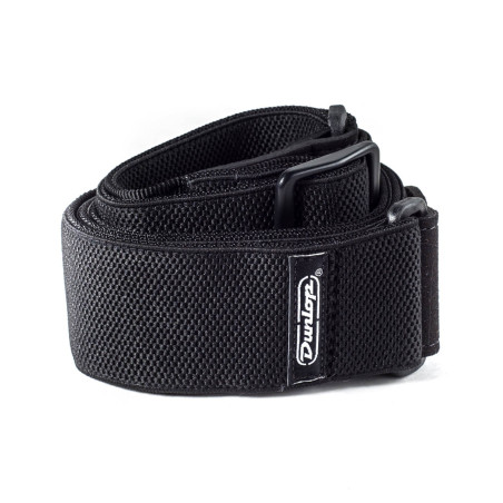 RIBBED COTTON STRAP BLACK