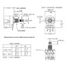 CTS 500K DPDT Push-Pull Potentiometer