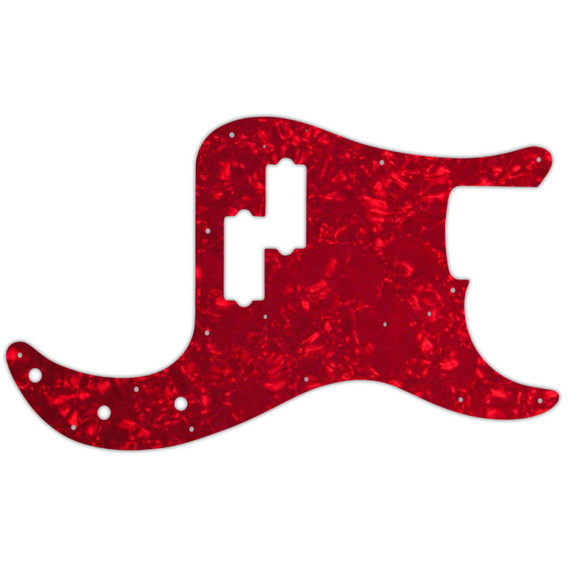 Custom 3 layer red pearl Pickguard For Fender style 1962-1964 Precision Bass