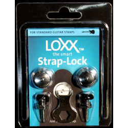 Strap lock system LOXX® Box Music - Chrome