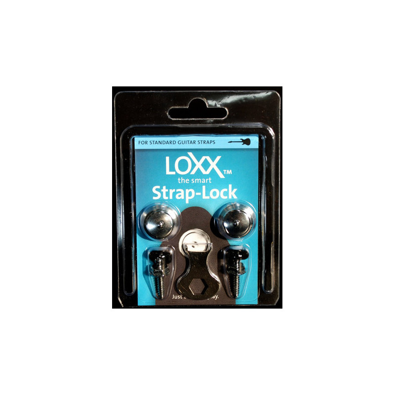 Strap lock system LOXX® Box Music - Chrome