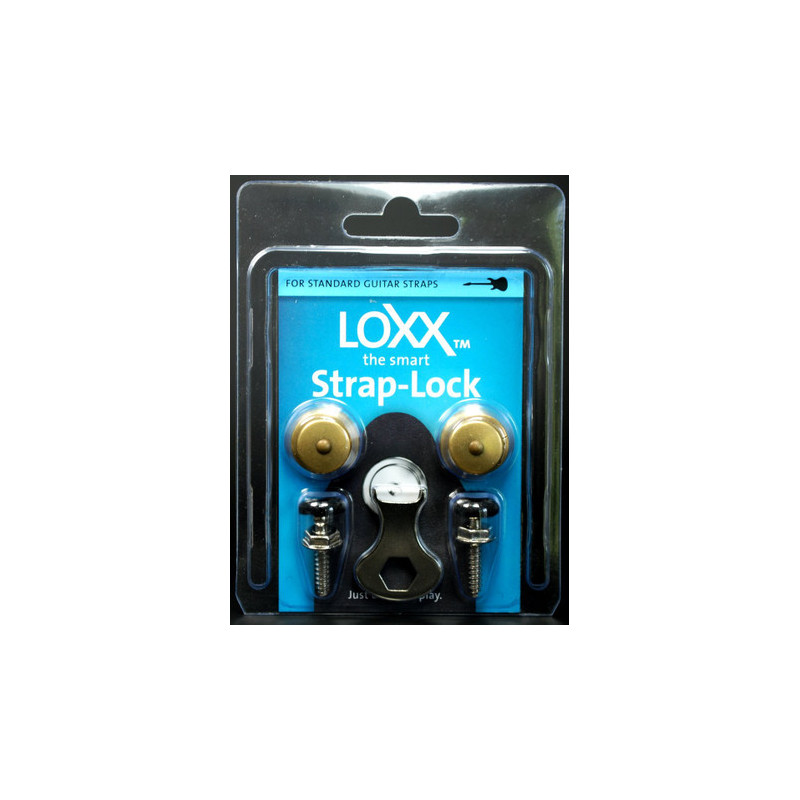 Strap lock system LOXX® Box Music - Vintage brass