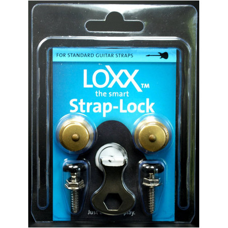 Strap lock system LOXX® Box Music - Vintage brass