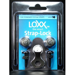 Strap lock system LOXX® Box Music - Blackchrome Skull