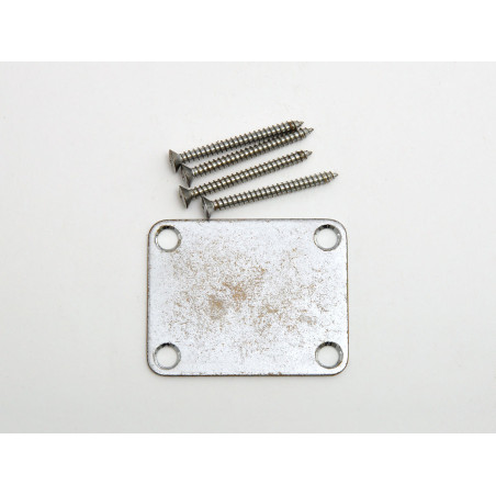 Relic F-Type Neck Plate / Aged Chrome