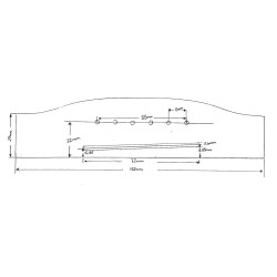 6 STRING BRIDGE EBONY