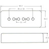 P-90 SOAPBAR PICKUP COVER - White Neck