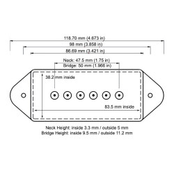 P-90 PICKUP COVER SET CREAM