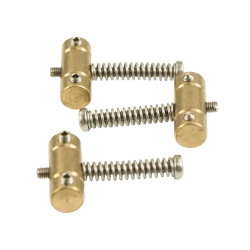 SLOTTED BRASS SADDLE SET WITH DUAL ACCESS SCREWS