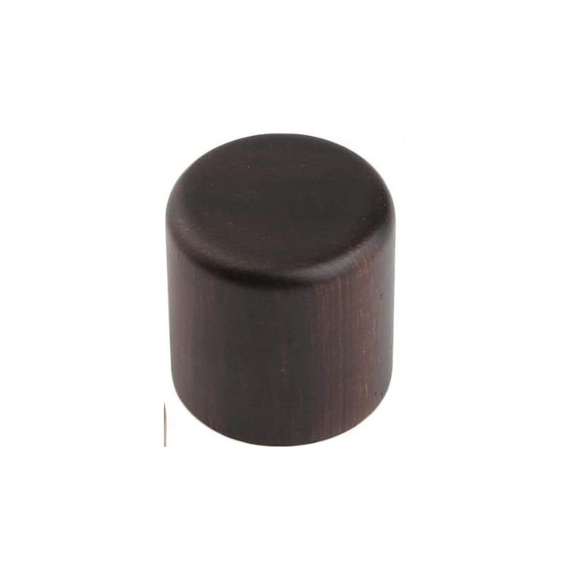 Flat Top Dome Knobs Walnut