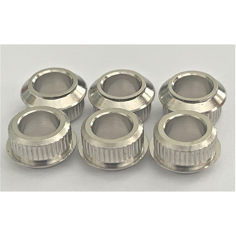 KLUSON® ADAPTER BUSHINGS (SET 6) (1/4 inch ID) NICKEL