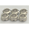 KLUSON® ADAPTER BUSHINGS (SET 6) (1/4 inch ID) NICKEL