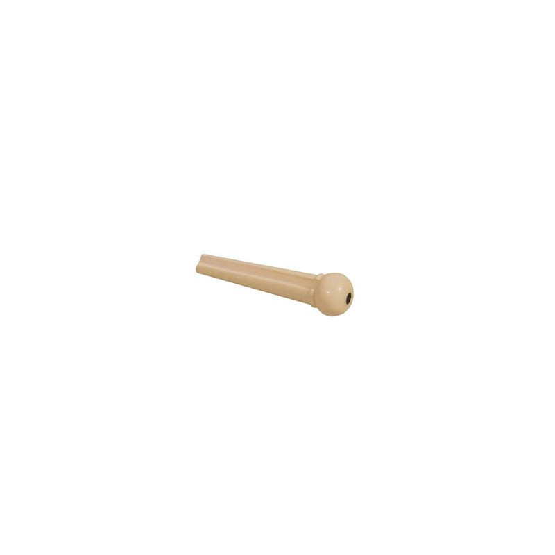 Bridge Pins, Plastic, Ivory with Black Dot