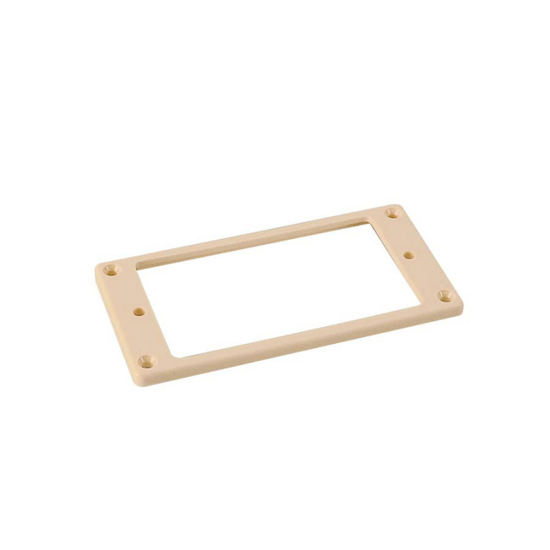 Humbucker Frame Flat Bottom Slanted top, 3 to 5mm height, Ivory