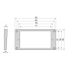 Humbucker Frame 5 to 7mm height, Flat Bottom Slanted top, ivory