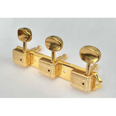KLUSON style Vintage Deluxe 3 x 3 on a plate Gold