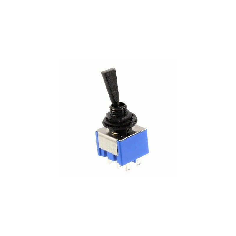 Mini toggle switch 2-way, on-on, nickel