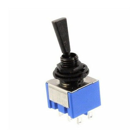 Mini toggle switch 2-way, on-on, nickel