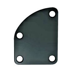 Contoured neck mounting plate Black