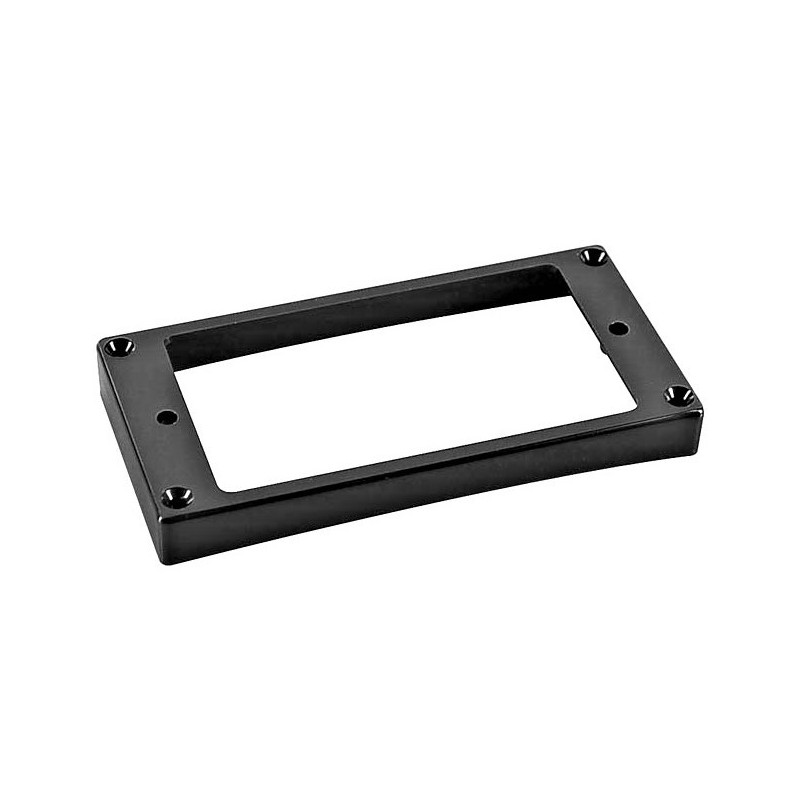 Humbucker Frame,10 to 11mm height, curved bottom slanted top, Black