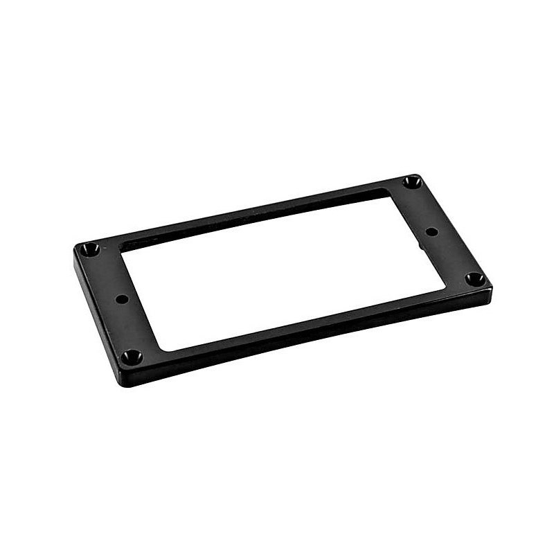 Humbucker Frame,5 to 7mm height, curved bottom slanted top, Black