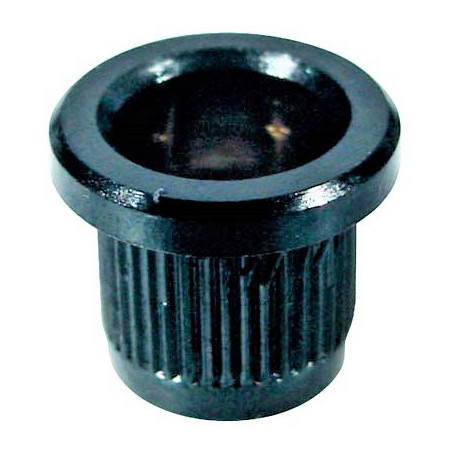 String ferrules, for bass guitar, 9.6mm diameter x 11,5mm, 4-pack, black