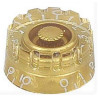 Speed Knob (notched edge), Transparent Gold