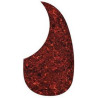 pickguard, acoustic, teardrop model, self adhesive, tortoise intense