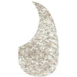 pickguard, acoustic, teardrop model, self adhesive, pearl white