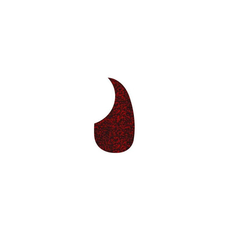 pickguard, acoustic, teardrop model, self adhesive, tiger red