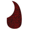 pickguard, acoustic, teardrop model, self adhesive, tiger red