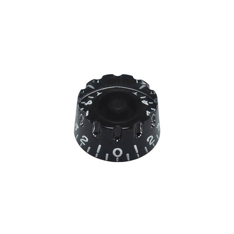 Speed Knob (notched edge), Transparent Black