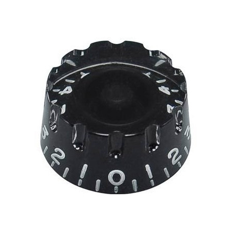 Speed Knob (notched edge), Transparent Black