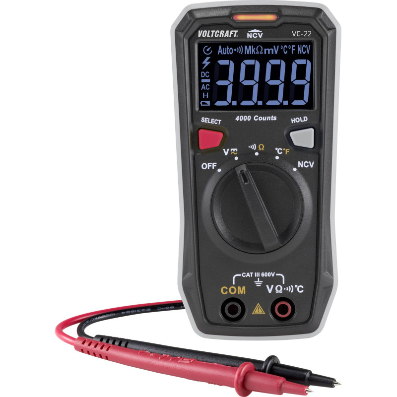 Hånd-multimeter digital CAT III 600 V