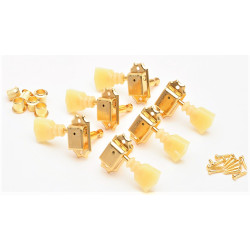 Kluson Traditional "Double-Line & Double-Ring" / Tulip / 3+3