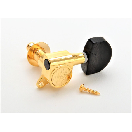Kluson Modern "Roundback" / Ebony / 3+3