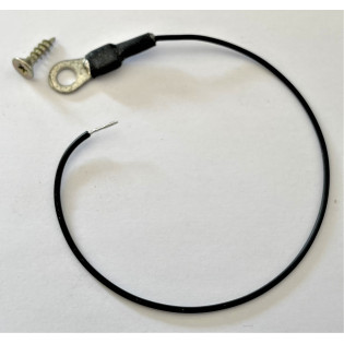 Grounding cable for conductive paint