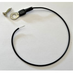 Grounding cable for conductive paint