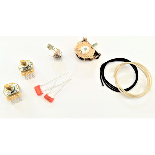 TELE® WIRING KIT 3 WAY SWITCH Solid Shaft pot