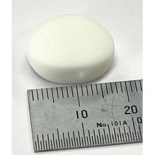 White - Vintage BUTTERBEAN BUTTON