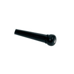 Bridge Pin Black Plastic Pearloid Dot 3mm