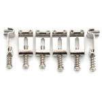 Vintage Saddles for Strat / 11mm / aged nickel
Sheet steel string saddles with screws & springs.